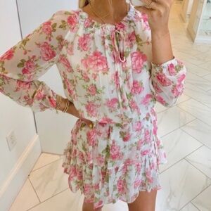 LOVESHACKFANCY silk popover dress